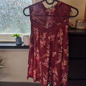 Red Floral Massini Tank Top